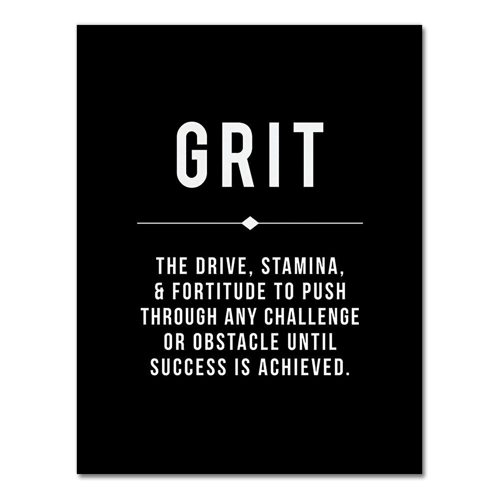 Success & Discipline – Unframed Motivational Print