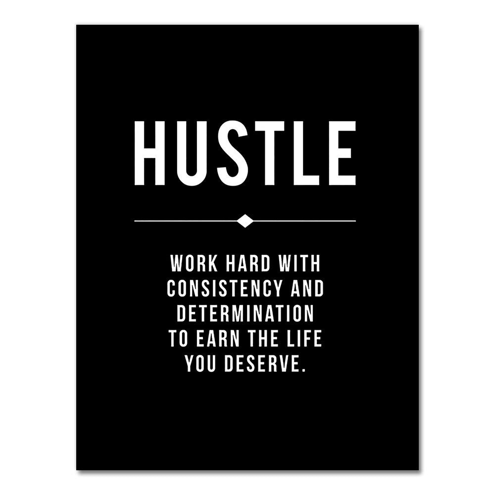 Success & Discipline – Unframed Motivational Print