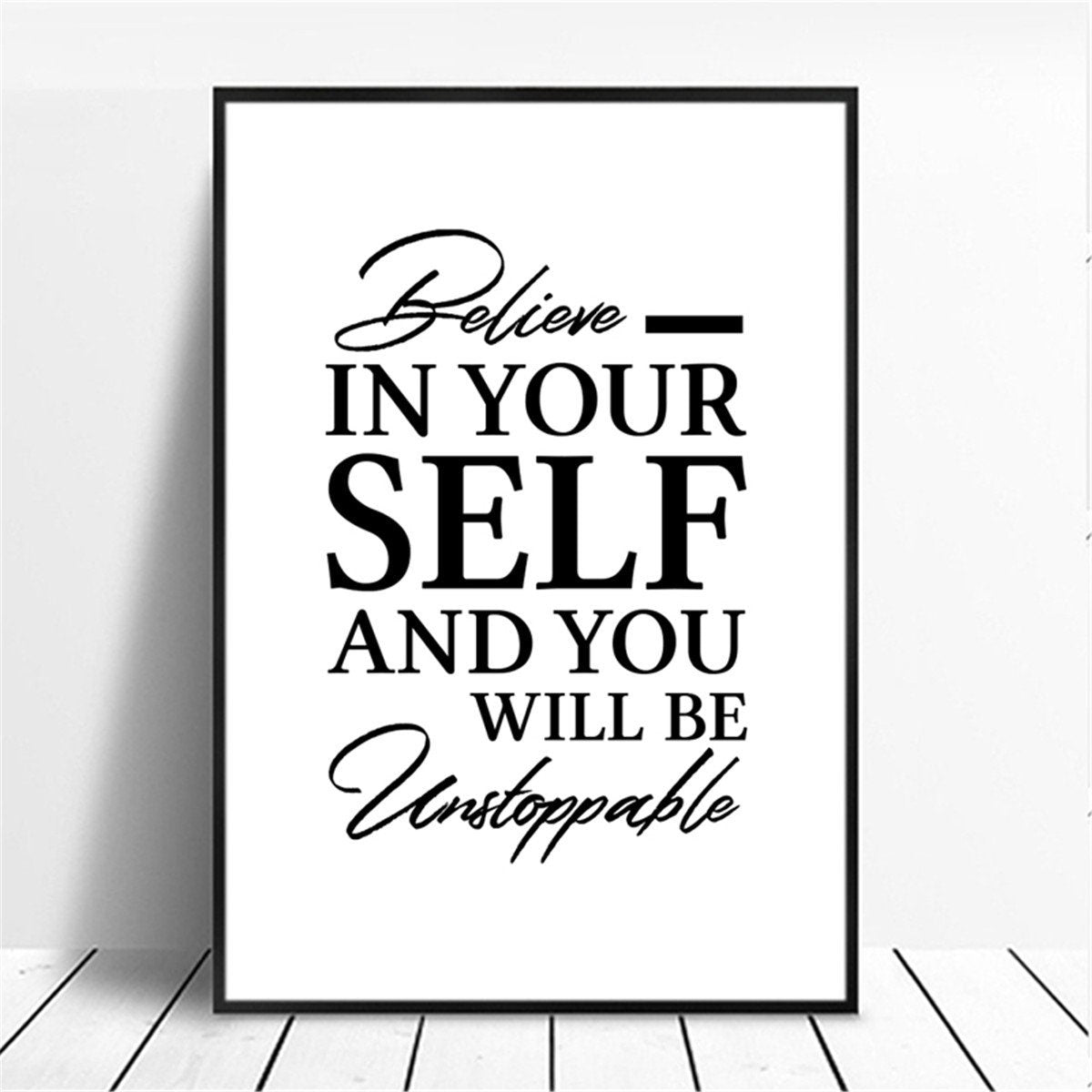 Minimalist Wall Art – Motivational Quotes for Home & Office