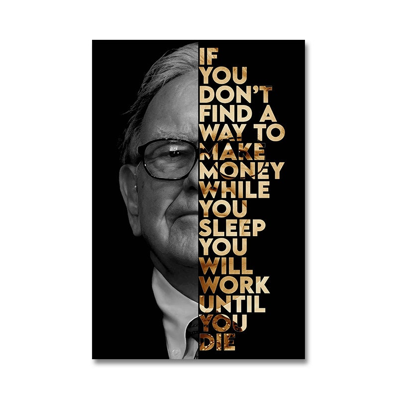 Motivational Quote Poster – Gates, Buffett, Jobs